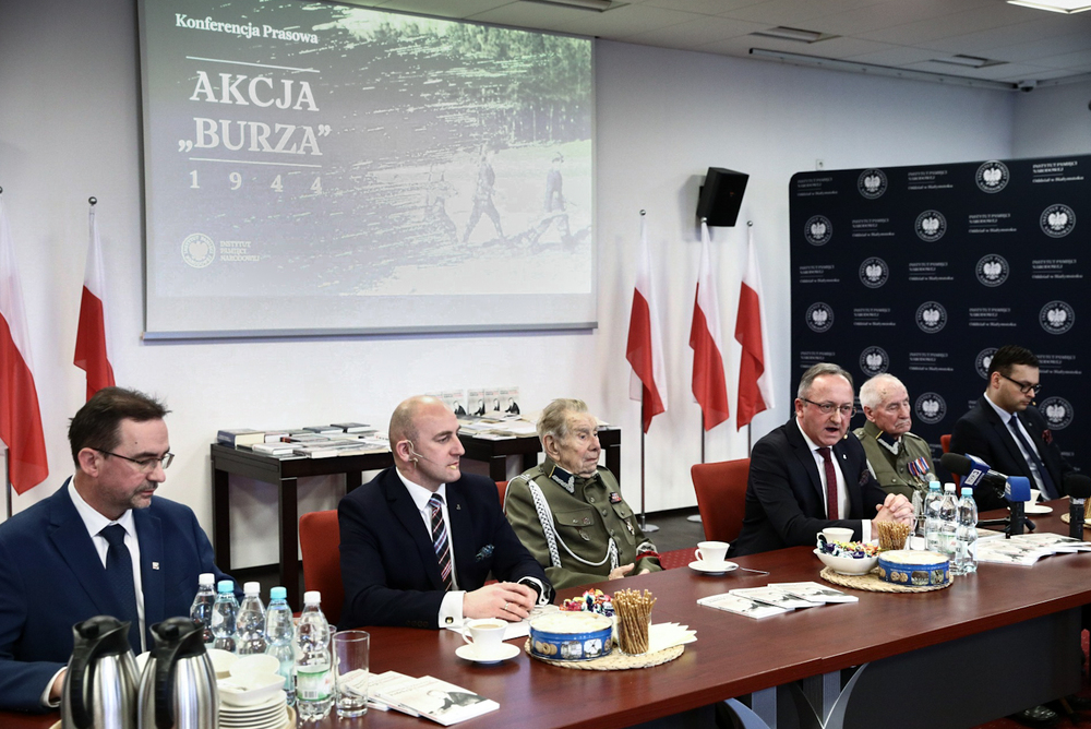 80. rocznica akcji „Burza” – konferencja prasowa zastępcy prezesa IPN – Białystok, 13 lutego 2024. Fot. Sławek Kasper (IPN)