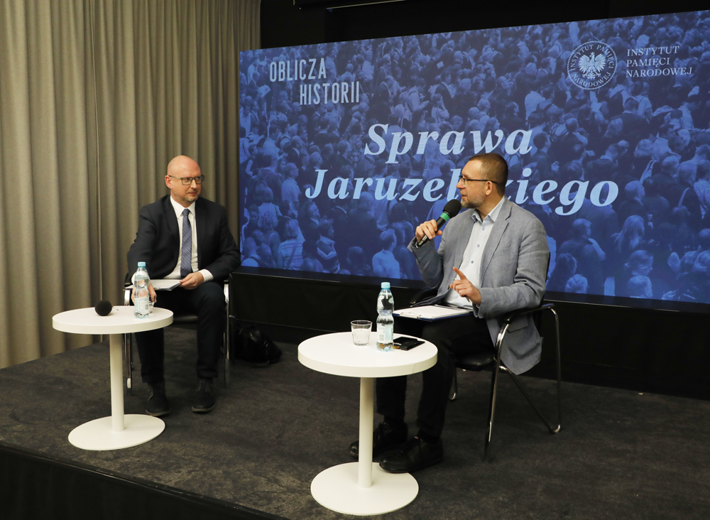 Audycja „Sprawa Jaruzelskiego?” z cyklu „Oblicza historii” – Warszawa, 13 lutego 2024. Fot. Piotr Życieński (IPN)