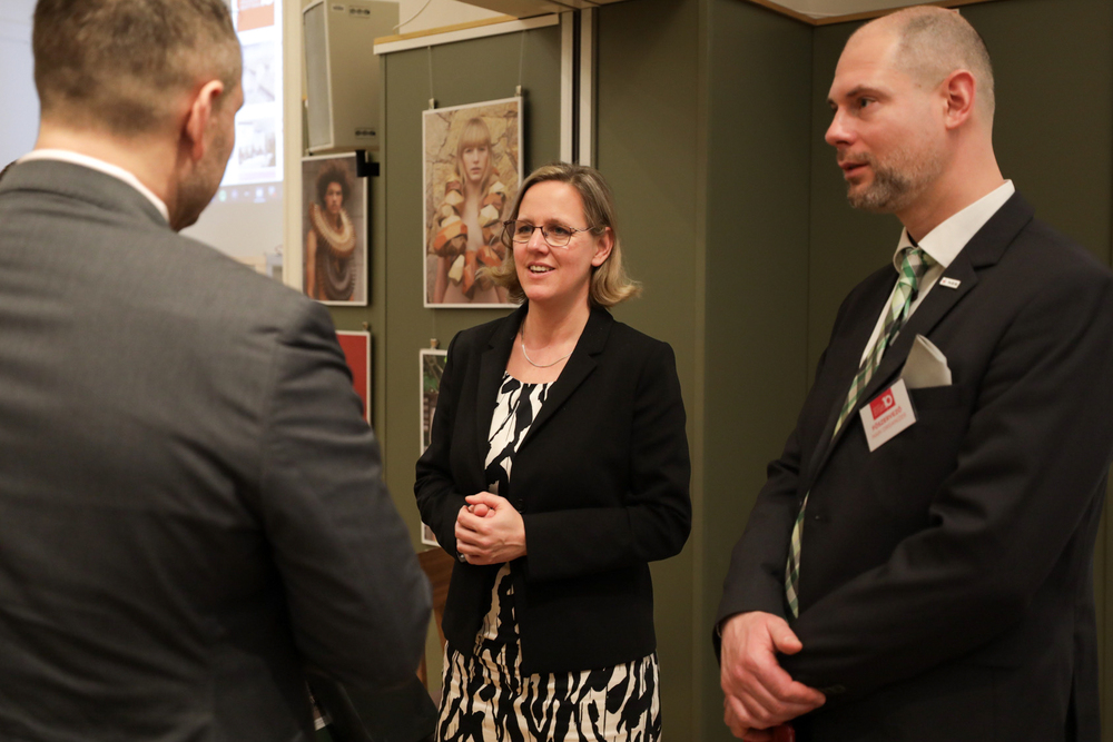 10-lecie powstania Komitetu Pamięci Narodowej w Budapeszcie – 14 lutego 2024 r. Na zdj. prezes Komitetu Pamięci Narodowej Réka Földváryné Kiss. Fot. Mikołaj Bujak (IPN)