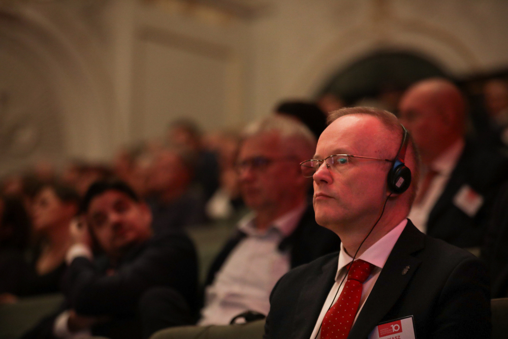 10-lecie powstania Komitetu Pamięci Narodowej w Budapeszcie – 14 lutego 2024 r. Na zdj. dr Łukasz Kamiński. Fot. Mikołaj Bujak (IPN)