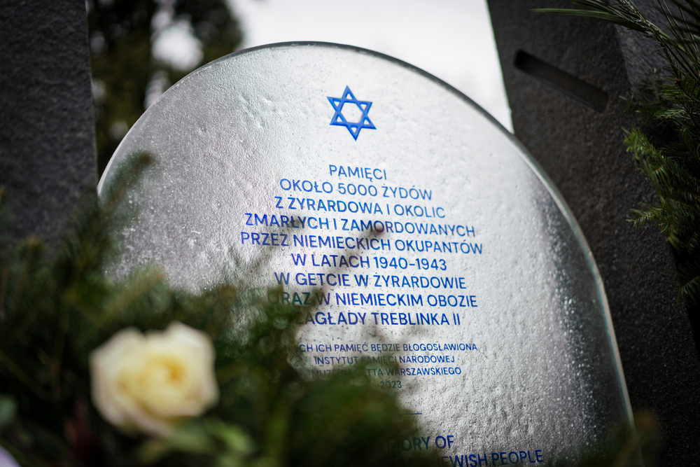 „Macewa Pamięci” – upamiętniliśmy Żydów z Żyrardowa – Żyrardów, 21 lutego 2024. Fot. Mateusz Niegowski (IPN)