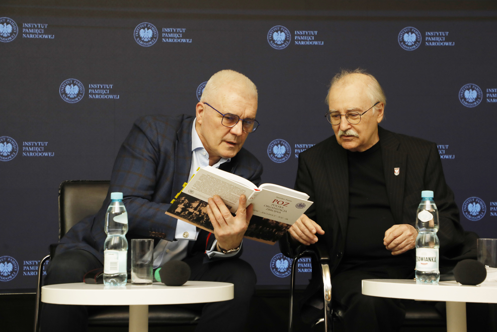 Spotkanie wokół książki „POZ. Polska Organizacja Zbrojna: Siew – Racławice – POZ – AK” autorstwa Stanisława Pietrasa – 21 lutego 2024. Fot. Piotr Życieński (IPN)