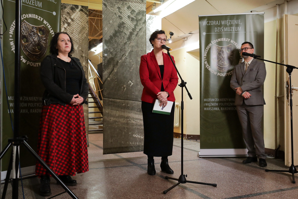 Konferencja prasowa w Muzeum Żołnierzy Wyklętych i Więźniów Politycznych PRL – Warszawa, 29 lutego 2024 r. Fot. Mikołaj Bujak (IPN)
