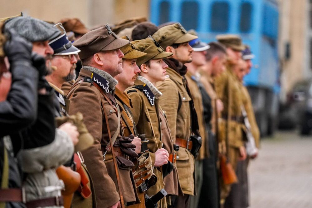 Rekonstrukcja historyczna „Odbicie więźniów z posterunku MO” w Muzeum Żołnierzy Wyklętych i Więźniów Politycznych PRL – Warszawa, 2 marca 2024. Fot. Paweł Ossoliński