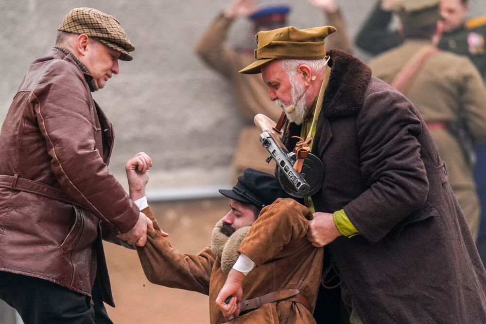 Rekonstrukcja historyczna „Odbicie więźniów z posterunku MO” w Muzeum Żołnierzy Wyklętych i Więźniów Politycznych PRL – Warszawa, 2 marca 2024. Fot. Paweł Ossoliński