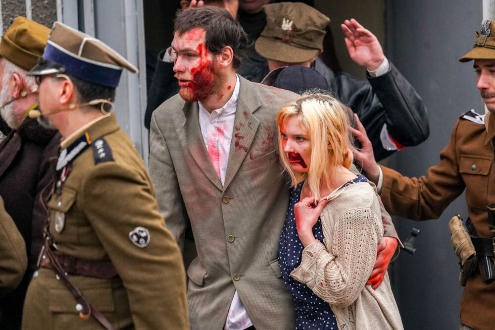 Rekonstrukcja historyczna „Odbicie więźniów z posterunku MO” w Muzeum Żołnierzy Wyklętych i Więźniów Politycznych PRL – Warszawa, 2 marca 2024. Fot. Paweł Ossoliński