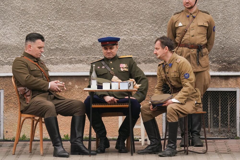 Rekonstrukcja historyczna „Odbicie więźniów z posterunku MO” w Muzeum Żołnierzy Wyklętych i Więźniów Politycznych PRL – Warszawa, 2 marca 2024. Fot. Paweł Ossoliński