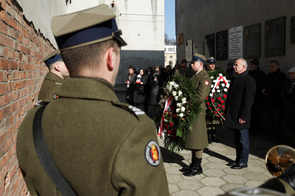 Uroczystości w Muzeum Żołnierzy Wyklętych i Więźniów Politycznych PRL w 75. rocznicę zamordowania Hieronima Dekutowskiego „Zapory” – Warszawa, 7 marca 2024. Na zdj. zastępca prezesa IPN dr hab. Krzysztof Szwagrzyk. Fot. Mikołaj Bujak (IPN)
