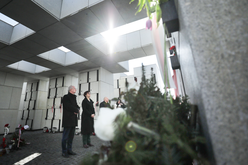 Uroczystości na powązkowskiej „Łączce” w 75. rocznicę zamordowania Hieronima Dekutowskiego „Zapory” – Warszawa, 7 marca 2024. Fot. Mikołaj Bujak (IPN)