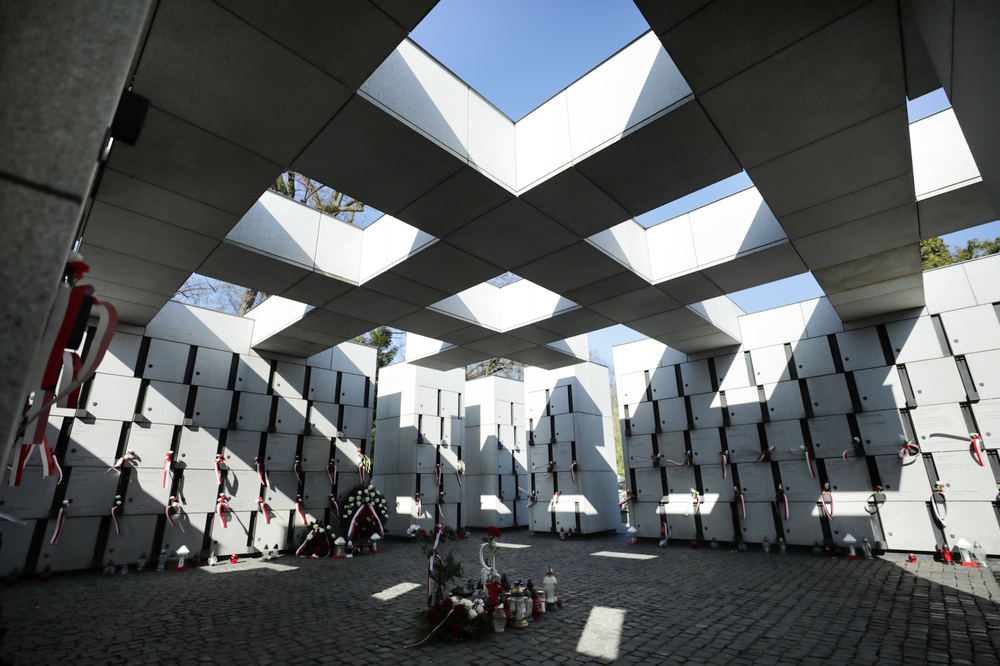 Uroczystości na powązkowskiej „Łączce” w 75. rocznicę zamordowania Hieronima Dekutowskiego „Zapory” – Warszawa, 7 marca 2024. Fot. Mikołaj Bujak (IPN)