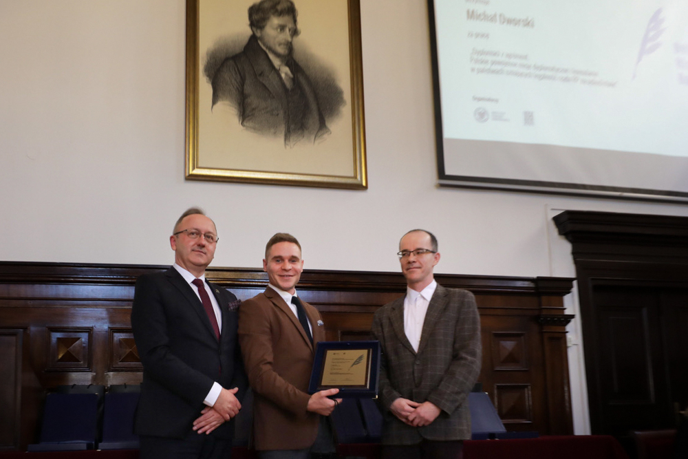 Gala wręczenia nagród w konkursie „Najlepszy Debiut Historyczny Roku w zakresie historii najnowszej” – 14 marca 2024. Fot. Mikołaj Bujak (IPN)