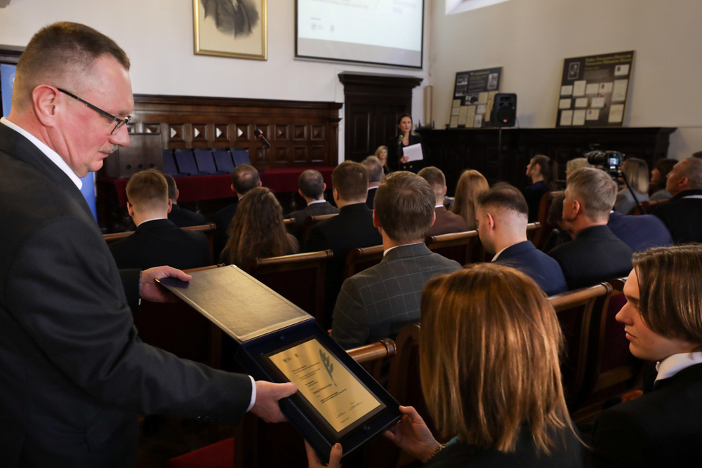 Gala wręczenia nagród w konkursie „Najlepszy Debiut Historyczny Roku w zakresie historii najnowszej” – 14 marca 2024. Fot. Mikołaj Bujak (IPN)