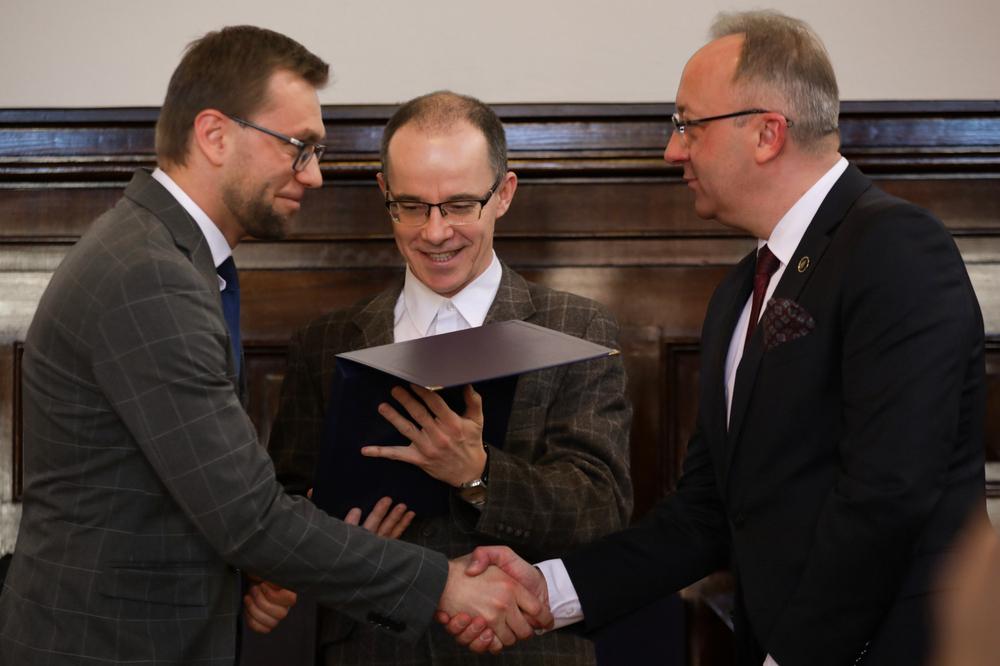 Gala wręczenia nagród w konkursie „Najlepszy Debiut Historyczny Roku w zakresie historii najnowszej” – 14 marca 2024. Fot. Mikołaj Bujak (IPN)