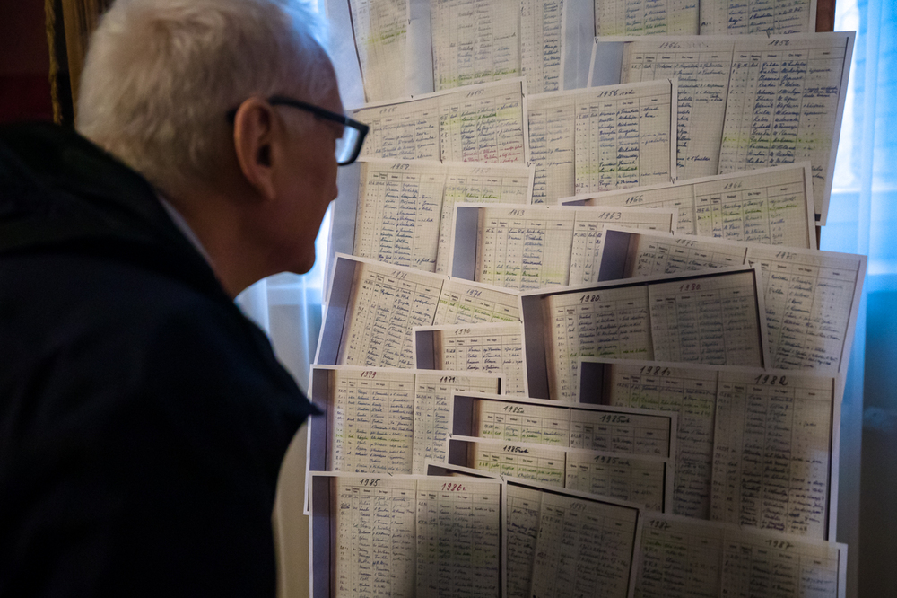 Uroczystość odsłonięcia tablicy poświęconej działalności sióstr nazaretanek – Warszawa, 16 marca 2024. Fot. Sławek Kasper (IPN)