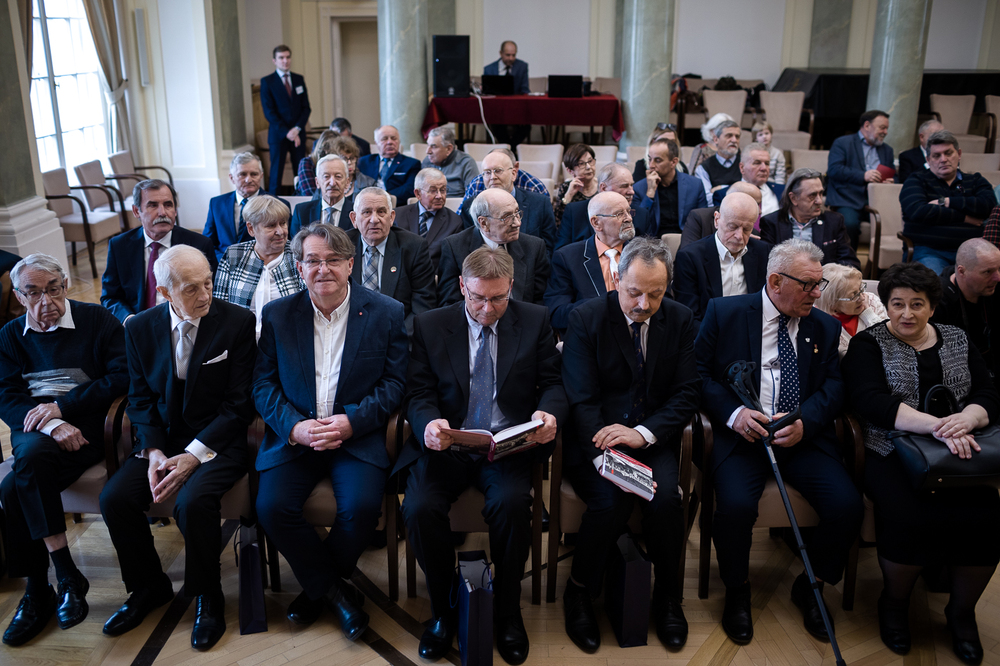 Uroczystość wręczenia Krzyży Wolności i Solidarności byłym działaczom opozycji niepodległościowej z lat 1956–1989. Fot. Sławek Kasper (IPN)