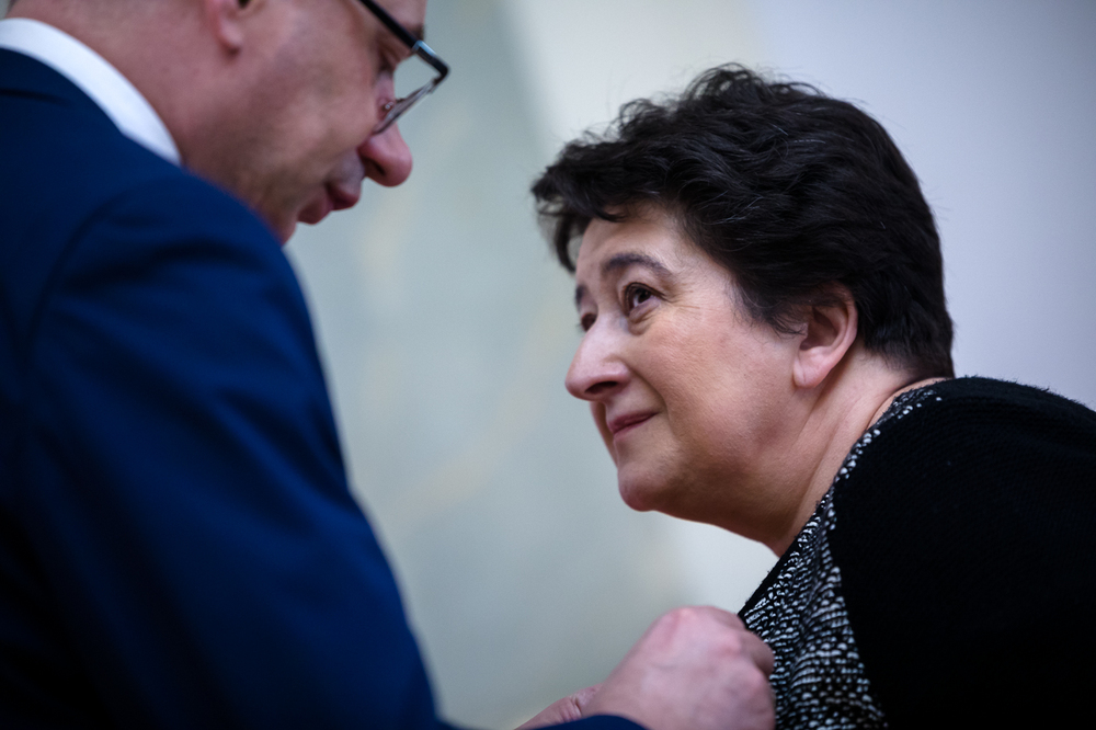 Uroczystość wręczenia Krzyży Wolności i Solidarności byłym działaczom opozycji niepodległościowej z lat 1956–1989. Fot. Sławek Kasper (IPN)