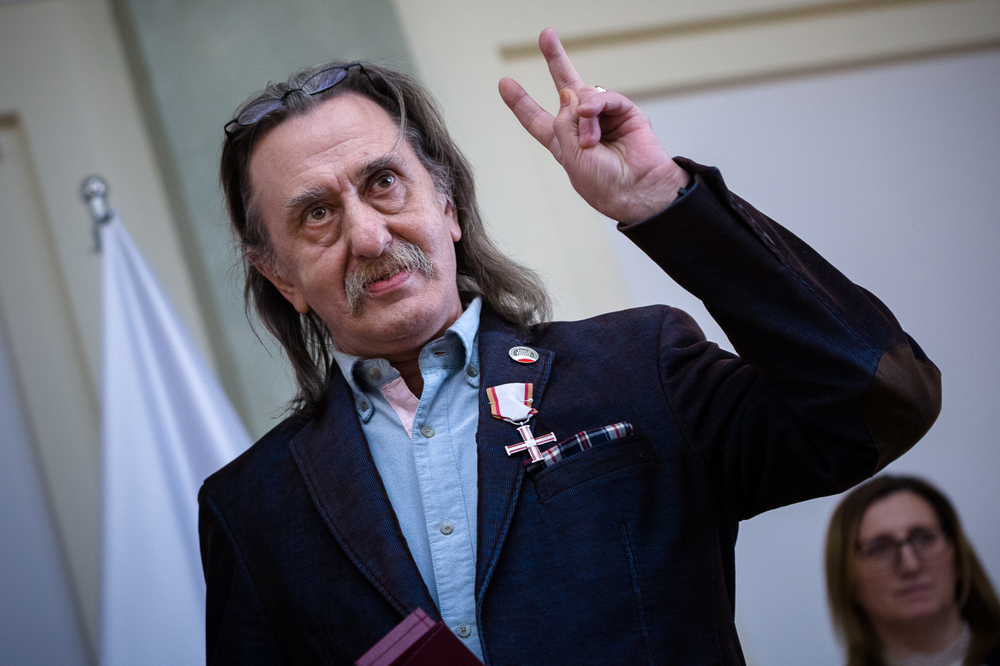 Uroczystość wręczenia Krzyży Wolności i Solidarności byłym działaczom opozycji niepodległościowej z lat 1956–1989. Fot. Sławek Kasper (IPN)