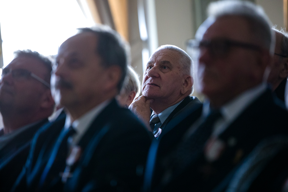 Uroczystość wręczenia Krzyży Wolności i Solidarności byłym działaczom opozycji niepodległościowej z lat 1956–1989. Fot. Sławek Kasper (IPN)