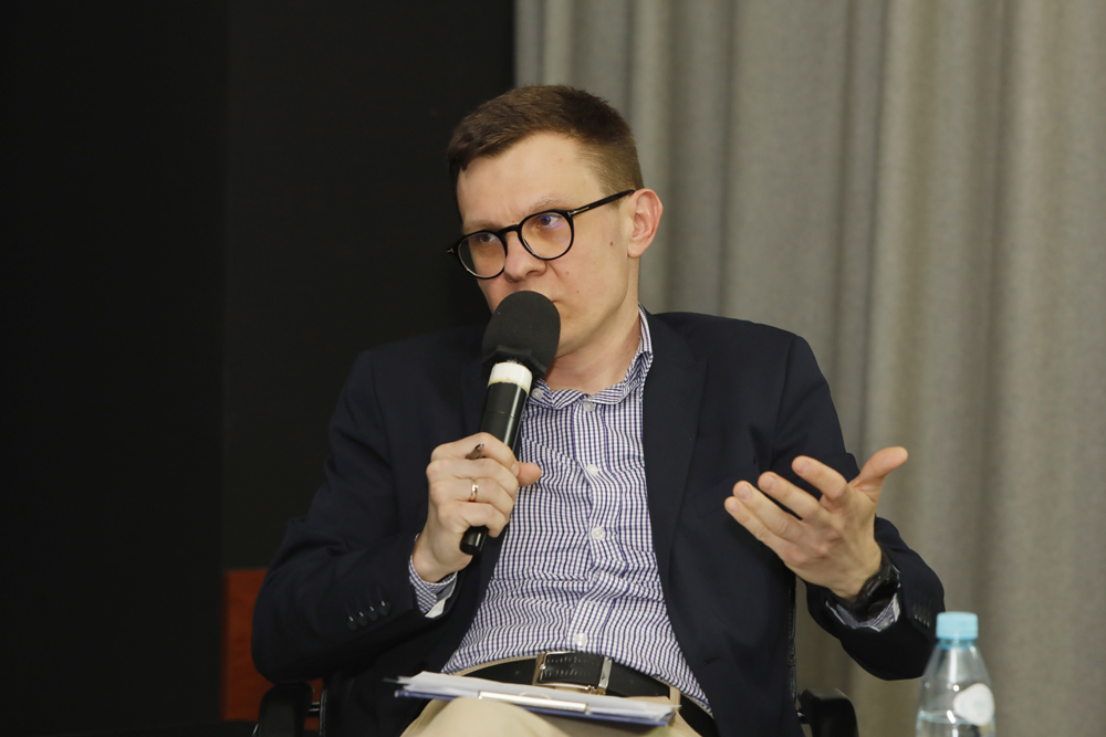 Spotkanie „Odmówił powrotu do kraju. Ucieczki polskich sportowców z PRL” z cyklu „Tytani sportu” – Warszawa, 18 marca 2024. Fot. Piotr Życieński (IPN)