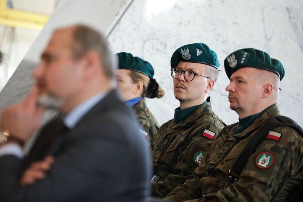 Uroczystości w Toruniu upamiętniające Polaków ratujących Żydów pod okupacją niemiecką – 20 marca 2024. Fot. Mikołaj Bujak (IPN)