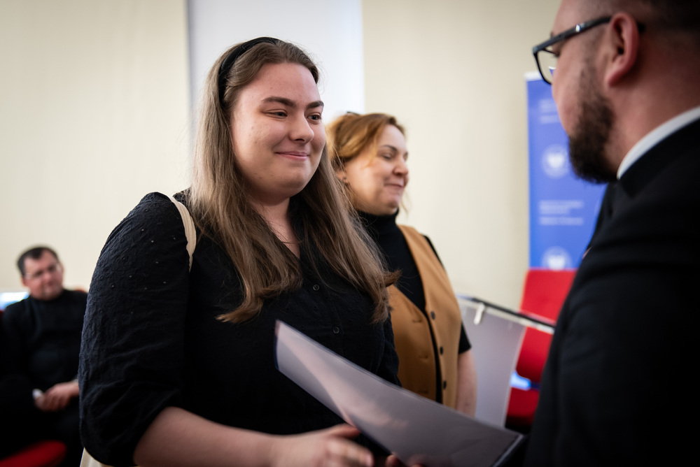 Gala finałowa małopolskiego konkursu „Młody dokumentalista” – Kraków, 20 marca 2024. Fot. Agnieszka Masłowska (IPN)