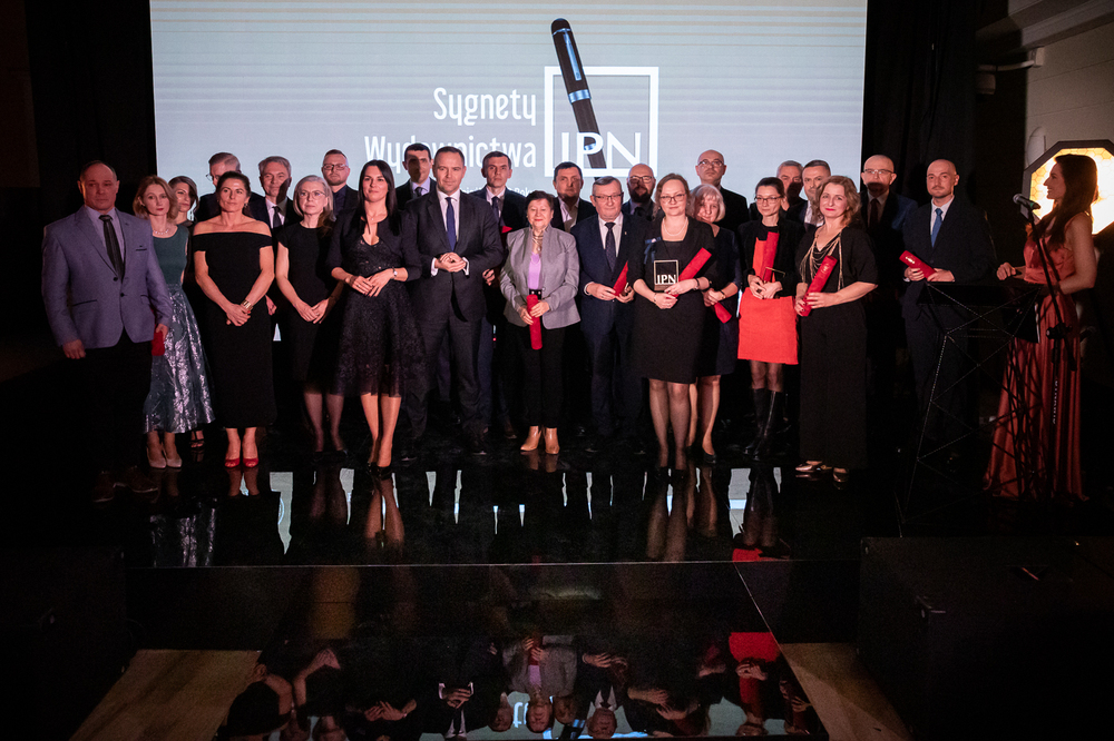 Sygnety wydawnictwa IPN – uroczysta gala wręczenia nagród za Najlepszą Książkę Roku 2023. Fot. Sławek Kasper (IPN)