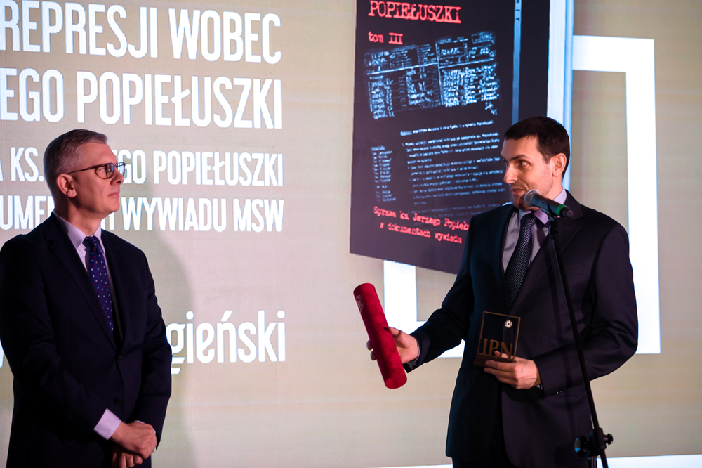 Sygnety wydawnictwa IPN – uroczysta gala wręczenia nagród za Najlepszą Książkę Roku 2023. Fot. Sławek Kasper (IPN)