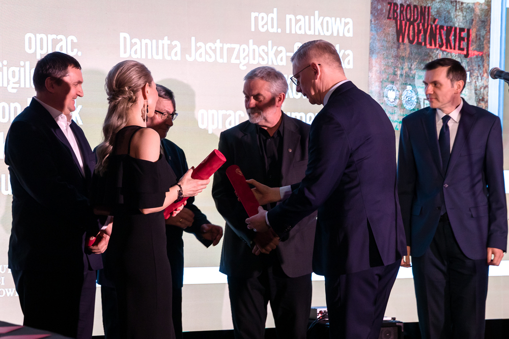 Sygnety wydawnictwa IPN – uroczysta gala wręczenia nagród za Najlepszą Książkę Roku 2023. Fot. Sławek Kasper (IPN)