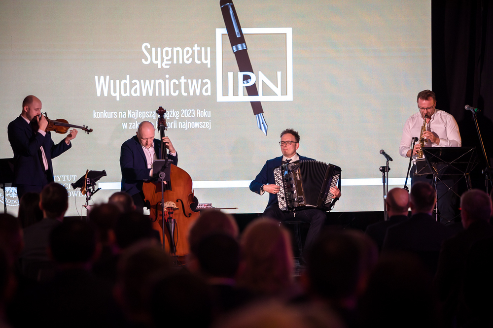 Sygnety wydawnictwa IPN – uroczysta gala wręczenia nagród za Najlepszą Książkę Roku 2023. Fot. Sławek Kasper (IPN)