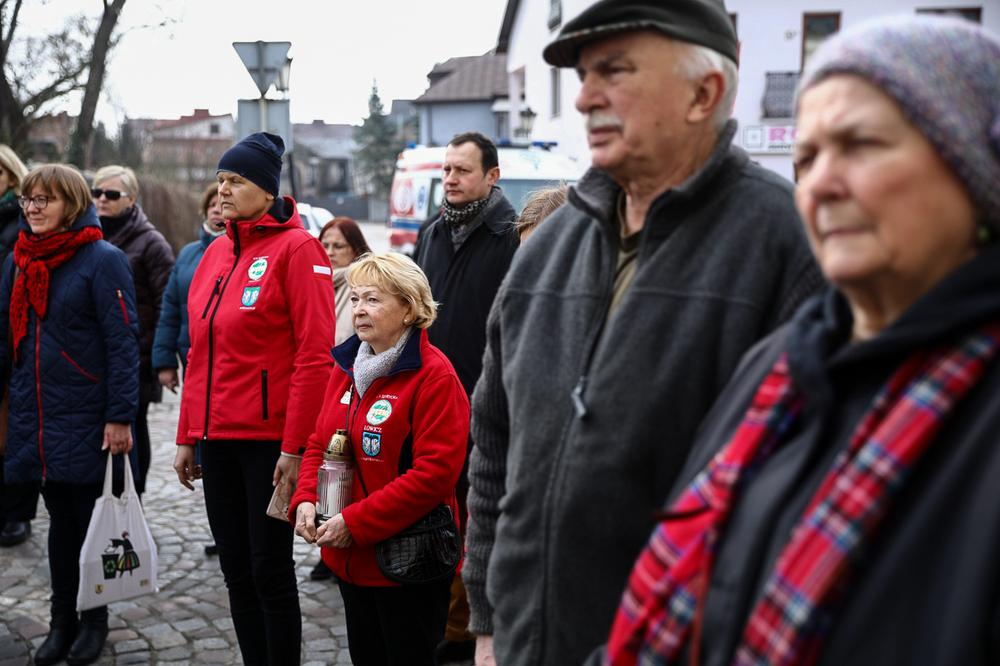 Uroczystość odsłonięcia Macewy Pamięci – Łowicz, 21 marca 2024. Fot. Sławek Kasper (IPN)