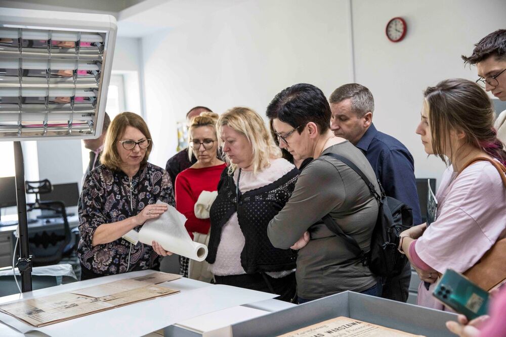 Powstanie warszawskie w dokumentach z Archiwum IPN – warsztaty dla nauczycieli. Fot. Katarzyna Adamów/AIPN