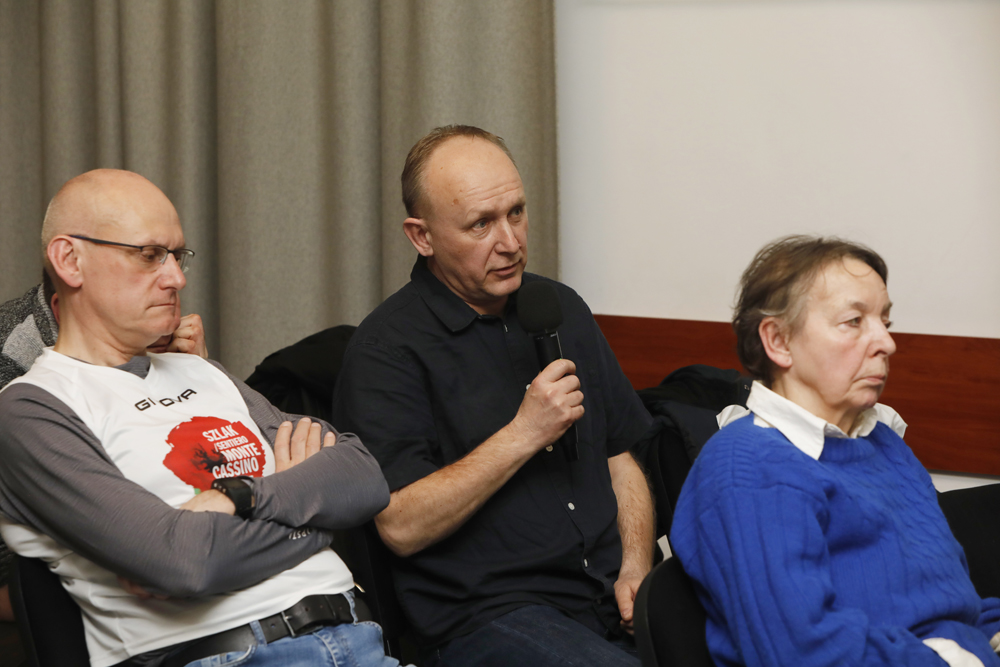 Spotkanie „»Zawsze powracamy po swoich«. Stan poszukiwań i identyfikacji pomordowanych Żołnierzy Wyklętych” z cyklu „Tajemnice bezpieki” – Warszawa, 26 marca 2024. Fot. Piotr Życieński (IPN)