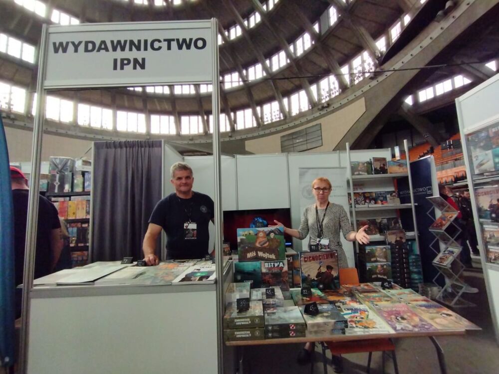 Wydawnictwo IPN na One More Game – Wrocławski Festiwal Gier – 6–7 kwietnia 2024. Fot. Iwona Gajewska (IPN)