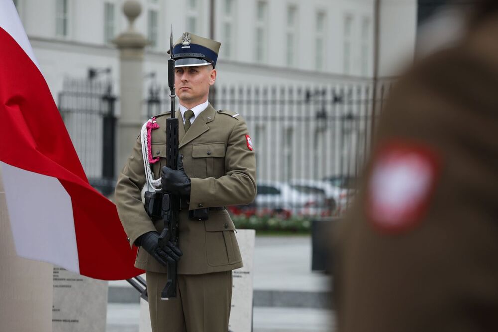 Uroczystości upamiętniające ofiary katastrofy smoleńskiej – 10 kwietnia 2024. Fot. Mikołaj Bujak (IPN)