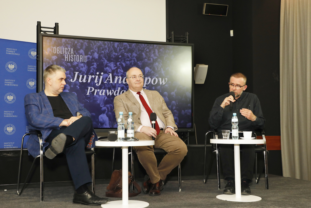 Spotkanie „Jurij Andropow. Prawda i mity” z cyklu „Oblicza historii” – Warszawa, 9 kwietnia 2024. Fot. Piotr Życieński (IPN)