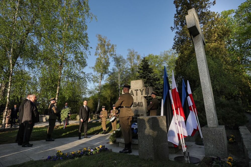 Uroczystości upamiętniające ofiary zbrodni katyńskiej – Warszawa, 11 kwietnia 2024. Fot. Mikołaj Bujak (IPN)