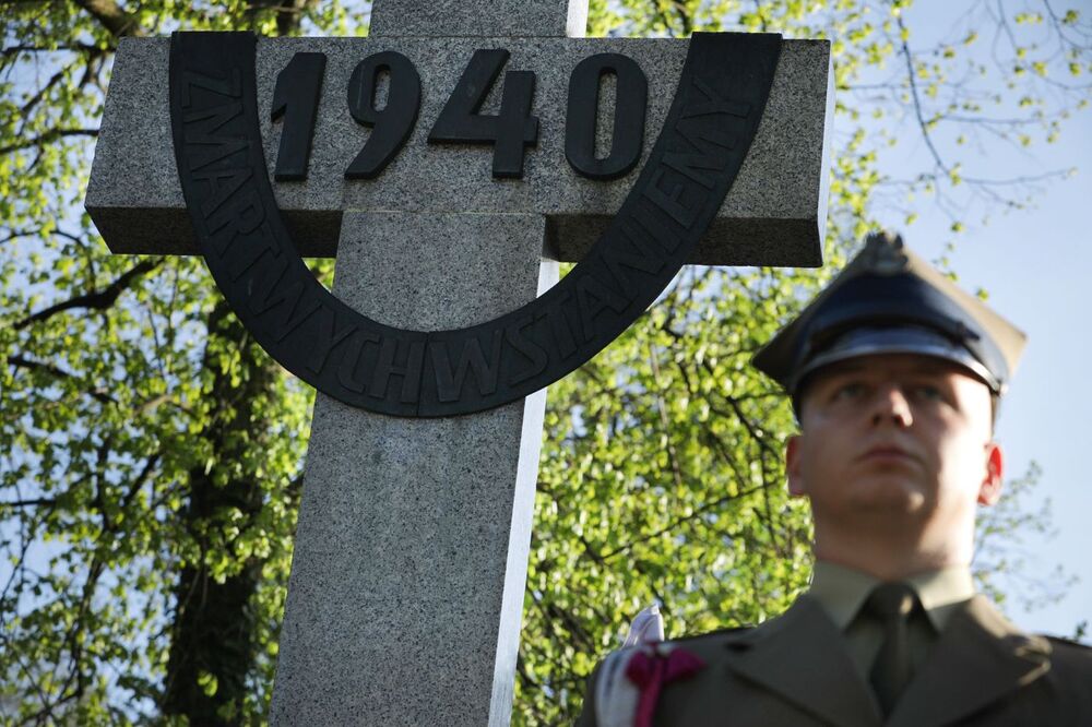 Uroczystości upamiętniające ofiary zbrodni katyńskiej – Warszawa, 11 kwietnia 2024. Fot. Mikołaj Bujak (IPN)