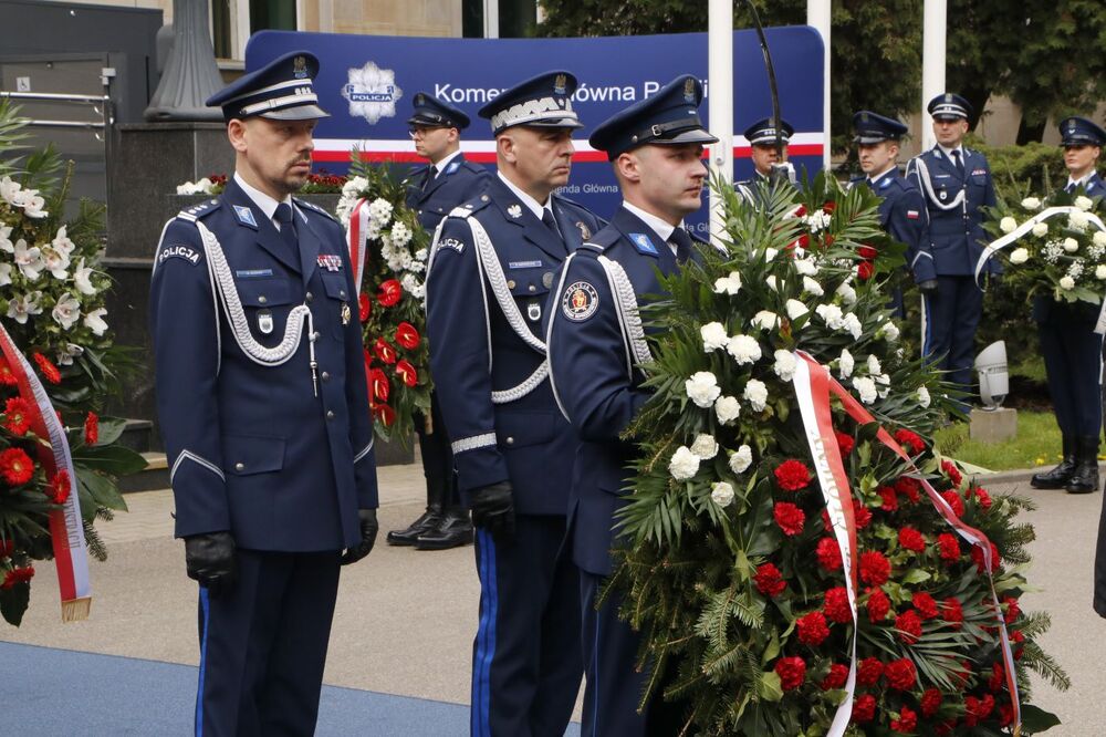 W hołdzie pomordowanym policjantom – Warszawa, 12 kwietnia 2024. Fot. Komenda Główna