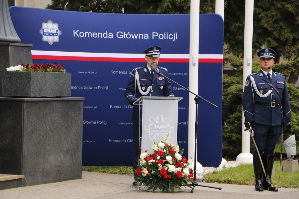 W hołdzie pomordowanym policjantom – Warszawa, 12 kwietnia 2024. Fot. Komenda Główna