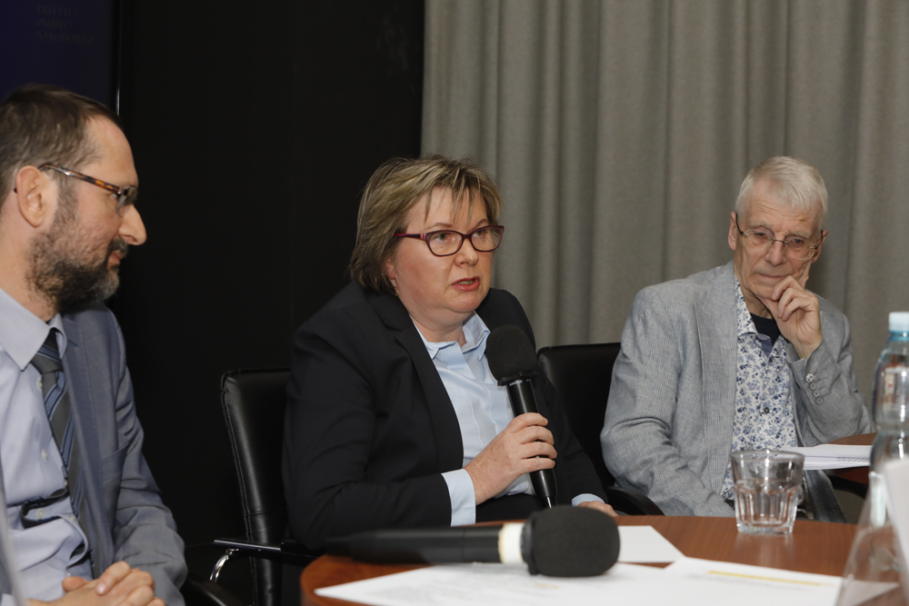 Dyskusja „Zbrodnia Katyńska. Wołanie o prawdę i sprawiedliwość” – Warszawa, 11 kwietnia 2024. Fot. Piotr Życieński (IPN)