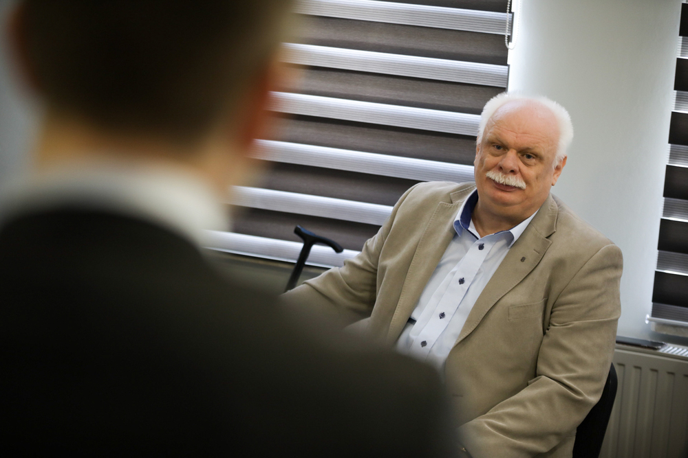 Panteon Żołnierza Polskiego – wizyta w Słubicach – 18 kwietnia 2024. Na zdj. Michał Sobociński. Fot. Mikołaj Bujak (IPN)