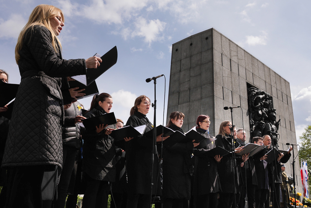 81. rocznica powstania w getcie warszawskim – Warszawa, 19 kwietnia 2024. Fot. Mikołaj Bujak (IPN)