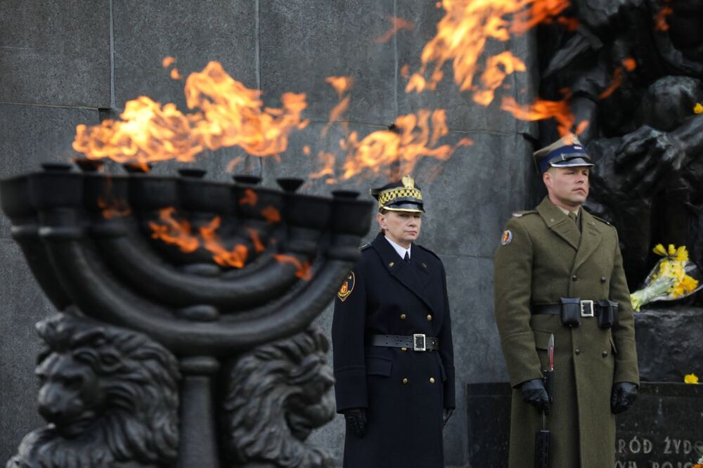 81. rocznica powstania w getcie warszawskim – Warszawa, 19 kwietnia 2024. Fot. Mikołaj Bujak (IPN)