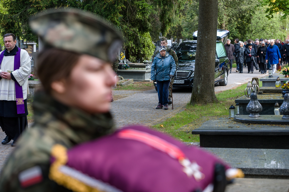 Pożegnaliśmy Tadeusza Stankiewicza – Sprawiedliwego wśród Narodów Świata – Milanówek, 23 kwietnia 2024. Fot. Sławek Kasper (IPN)