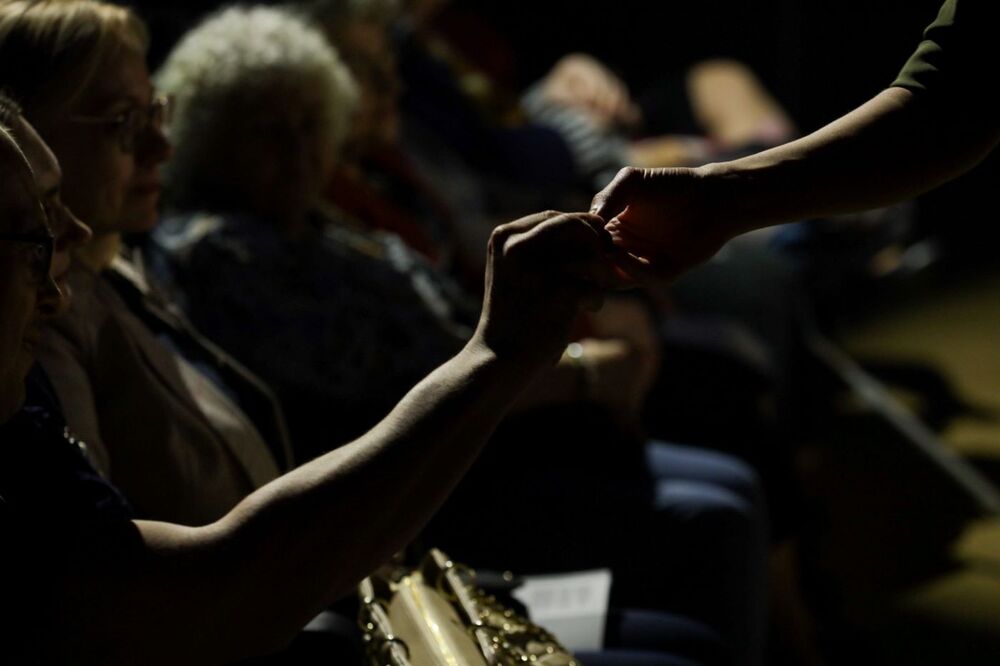 Spektakl muzyczny „Polska Parada. Naszą bronią jest piosenka” – Mława, 25 kwietnia 2024. Fot. Mikołaj Bujak (IPN)