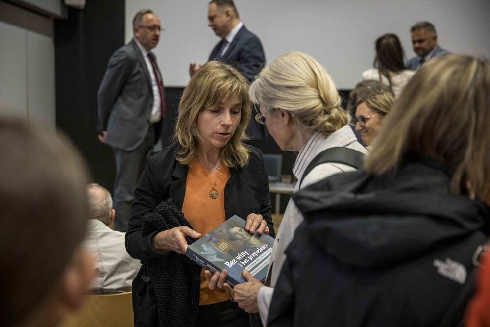 Promocja publikacji Archiwum IPN „Bez winy i bez przyszłości. Losy członków rodzin »zdrajców ojczyzny« represjonowanych na mocy rozkazu NKWD nr 00486” – Warszawa, 8 maja 2024. Fot. Katarzyna Adamów (IPN)