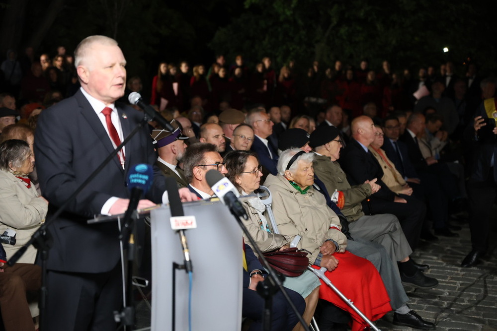 Uroczystość odsłonięcia Pomnika Żołnierzy Niezłomnych we Wrocławiu – 8 maja 2024. Fot. Maciej Parysek (IPN)
