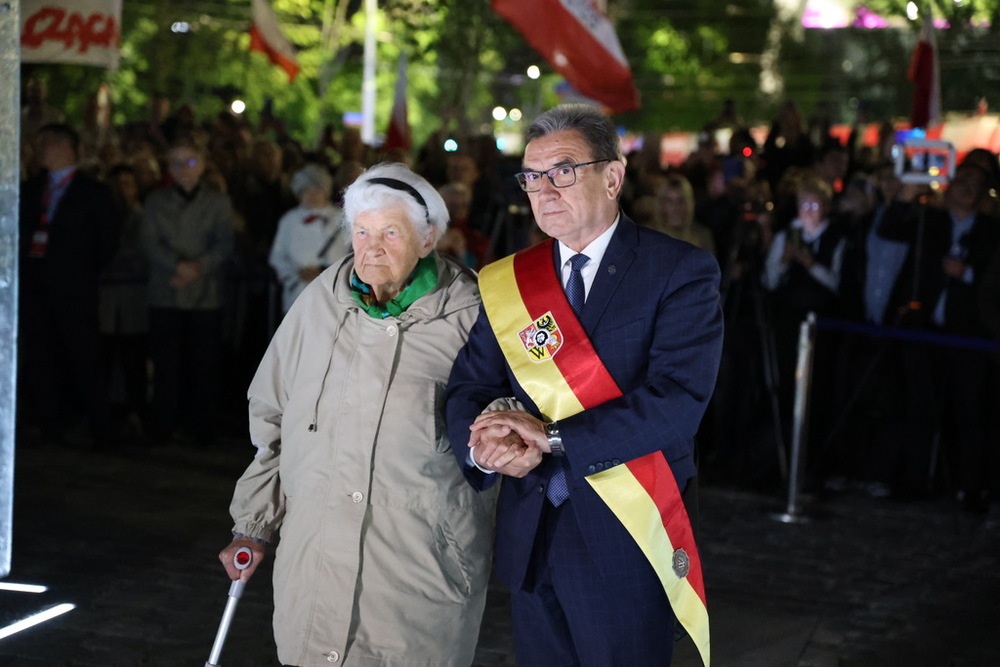 Uroczystość odsłonięcia Pomnika Żołnierzy Niezłomnych we Wrocławiu – 8 maja 2024. Fot. Maciej Parysek (IPN)