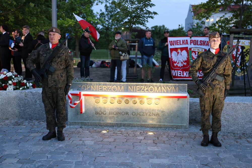 Uroczystość odsłonięcia Pomnika Żołnierzy Niezłomnych we Wrocławiu – 8 maja 2024. Fot. Maciej Parysek (IPN)