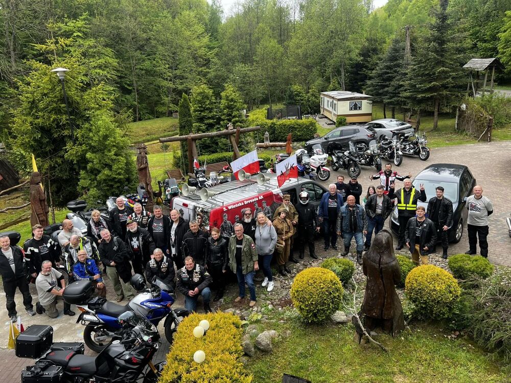 IV Motocyklowy Rajd Pamięci im. Zdzisława Badochy „Żelaznego” – 11 maja 2024. Fot. Robert Kwiatek (Federacja Młodzieży Walczącej)